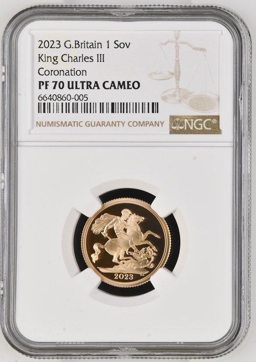 当店特別価格 2023 チャールズ三世 戴冠記念 2oz £5 銀貨 NGC PF70UC